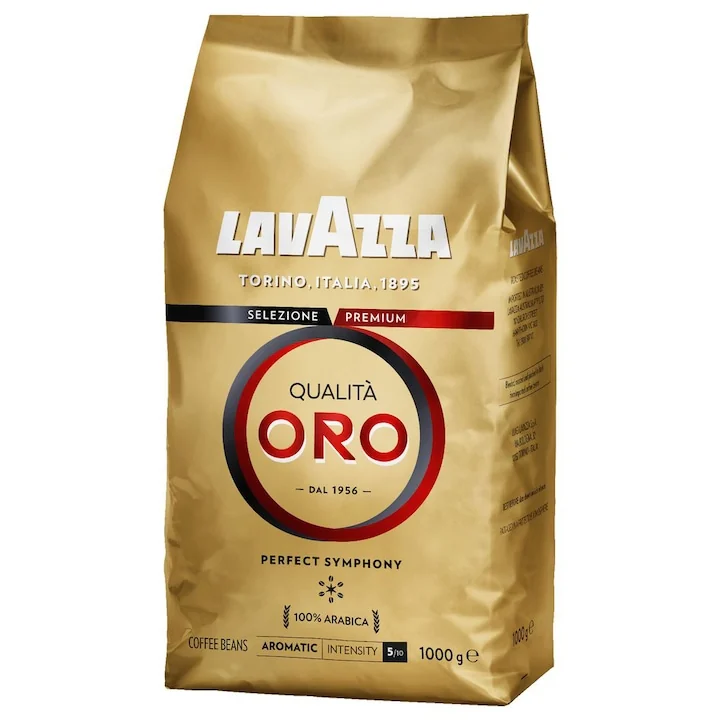 Cafea boabe premium prăjită proaspăt, pregătită pentru espresso